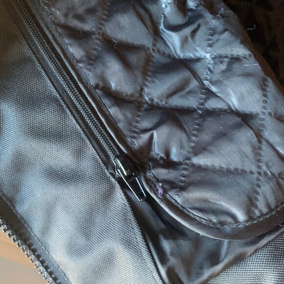 Motorcycle Jacket, Black with Orange Accents & Removable Quilted Liner, Medium - Picture 6 of 6